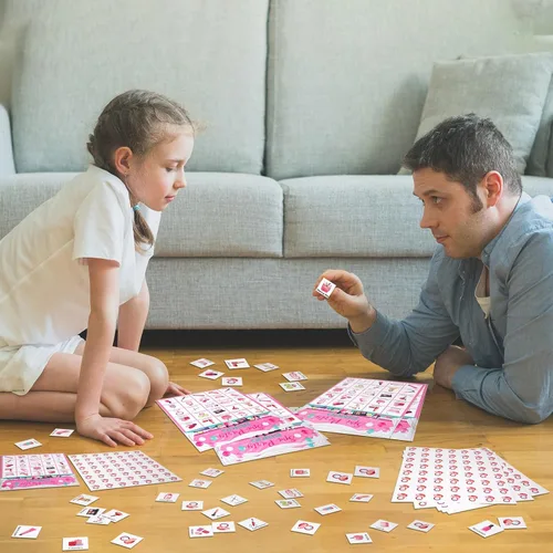 Miniatura 7 de Liliful Juego de bingo para fiesta de spa, 35 piezas, para 24 jugadores, tarjetas de bingo para fiesta de maquillaje, juegos temáticos de belleza
