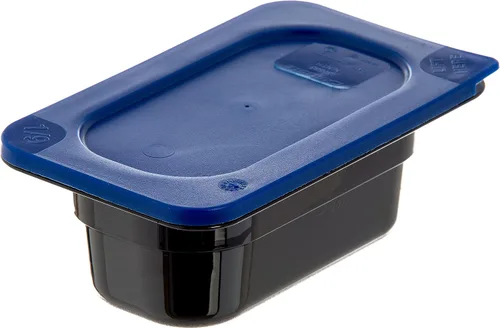 Miniatura 8 de Carlisle FoodService Products 3058360 Smart Lid Tapa de polietileno de noveno tamaño, azul oscuro, 6.8 x 4.3 x 0.5 pulgadas, 1.28 onzas