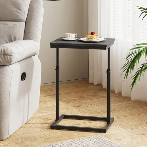 Miniatura 5 de TUTOTAK Mesa auxiliar, mesa auxiliar, mesa de sofá alta, mesa de sofá, sala de estar, dormitorio, negro TB01BK083P