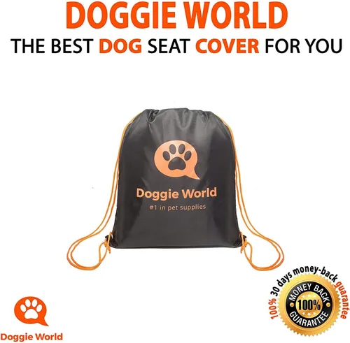 Miniatura 3 de Doggie World Funda de Asiento de Automóvil para Perros para Asiento Trasero para Automóviles XL, SUVs y Camiones - Protector de Automóvil Duradero