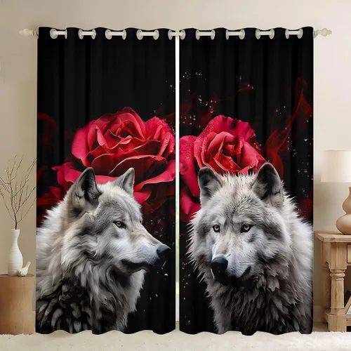 Miniatura 13 de Cortinas con teclas de piano, notas musicales, cortinas de ventana para niños, niñas, adolescentes, con patrón musical, cortinas de ventana
