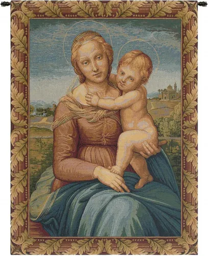Miniatura 30 de Madonna Di Medjugorie - Tapiz italiano para colgar en pared, 6 pulgadas x 9 pulgadas, algodón/viscosa/poliéster por Raoul Vitale