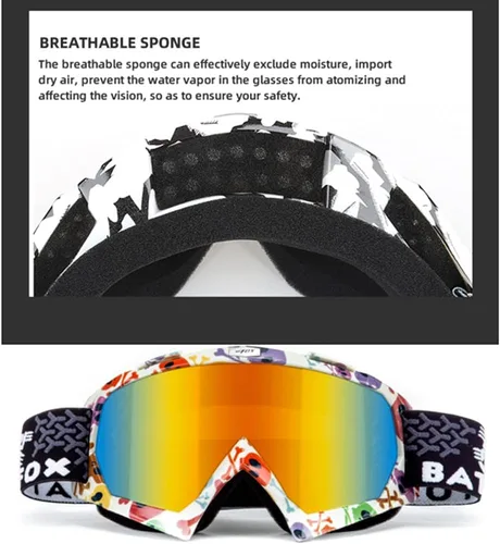 Miniatura 3 de Zsling OTG - Gafas de esquí y nieve, protección UV, antivaho y snowboard para hombres, mujeres y jóvenes Negro