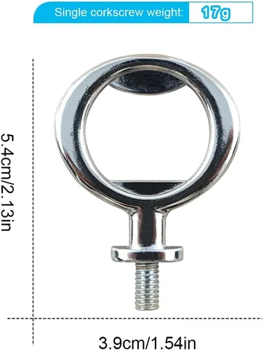 Miniatura 7 de Kit de 5 piezas de insertos para abridor de botellas, accesorios de acero inoxidable, abridor de botellas en blanco, herrajes metálicos