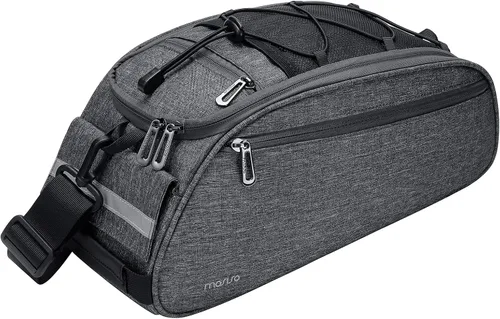 Miniatura 15 de MOSISO Bolsa de maletero para bicicleta, bolsa impermeable para asiento trasero de bicicleta, bolsa de almacenamiento para el sillín, bolsa
