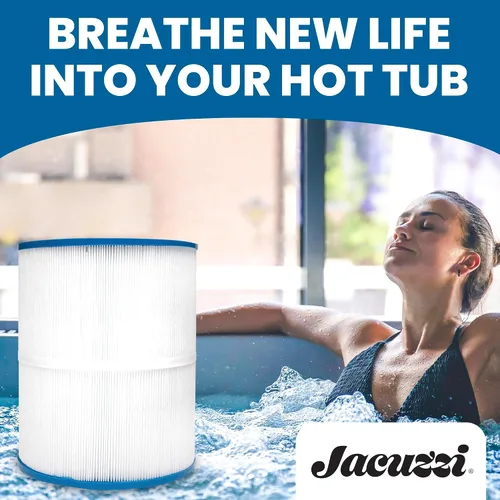 Miniatura 7 de Jacuzzi ProClassic - Cartucho plisado enjuagable de 50 pies cuadrados, filtro de spa de repuesto 6541-853J, se adapta a jacuzzis J-200 2023+, medios