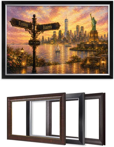 Miniatura 88 de IPIC - Personalized Framed Canvas with Custom Street Sign in Boston Personalized Street Signs with Names, Custom Canvas Print, Boston Sunset