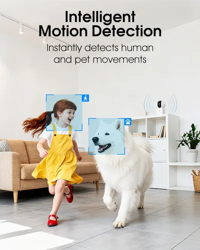 Miniatura 6 de Cámaras ARCCTV para seguridad del hogar 2 piezas con WiFi 6 y 5GHz/2.4GHz, seguimiento de movimiento para no perderse ningún momento, audio