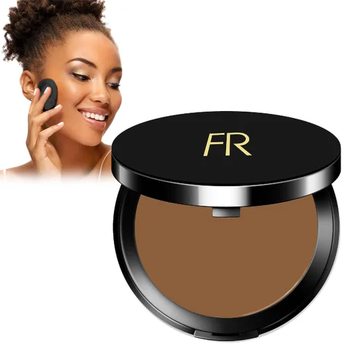 Base de maquillaje de crema a polvo de Flori Roberts, cobertura completa para mujeres de tonos de piel más oscuros, maquillaje duradero, acabado