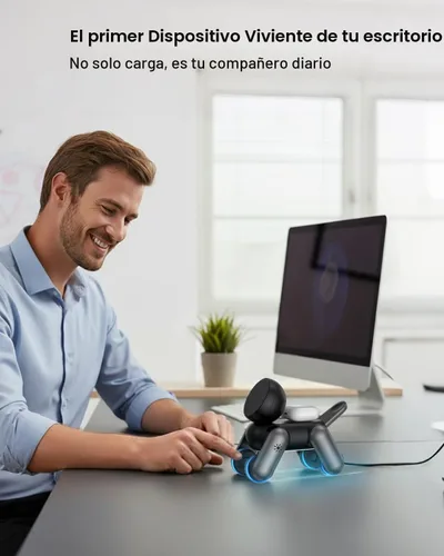 Miniatura 3 de UEQ Estación de carga inalámbrica 3 en 1 para dispositivos Apple, soporte de cargador inalámbrico plegable con luz nocturna para iPhone 17 Air 16 15