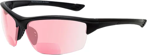 Miniatura 7 de Calabria Sport 202BF - Gafas de seguridad bifocales para lectura para hombres y mujeres, antivaho envolvente, protección UV tintada, sin montura