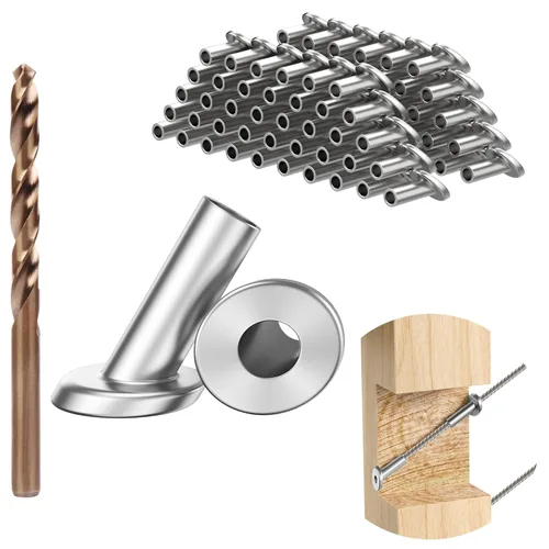 Miniatura 8 de BLIKA Paquete de 20 fundas protectoras biseladas en ángulo de 1/8", 25, 30 y 35 grados, protector angular para poste de 1/8" para barandilla