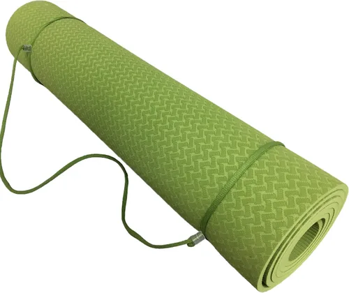 Esterilla de yoga ecológica de alta calidad, no PVC, no tóxica, no metales pesados, olor no irritante con correa transportadora incluida