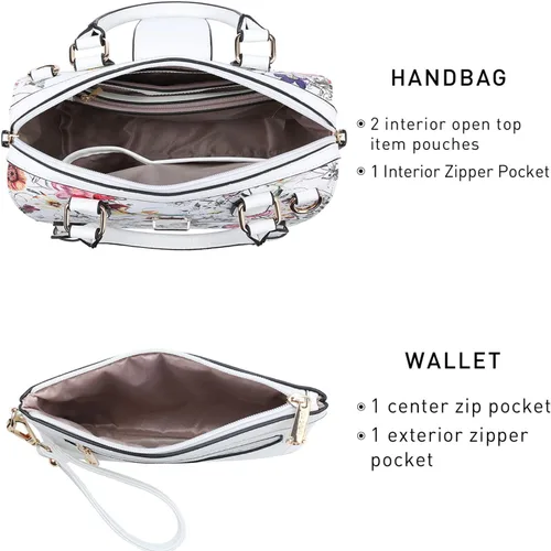 Miniatura 5 de Dasein - Bolso de mano para mujer, diseño de barril, cuero vegano, bolso de hombro, con asa superior, a la moda, bolso de trabajo
