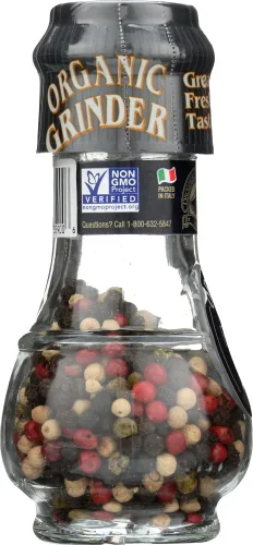 Miniatura 2 de Drogheria & Alimentari, Molino de granos de pimienta orgánico 4 estaciones, 1.23 oz (paquete de 4)
