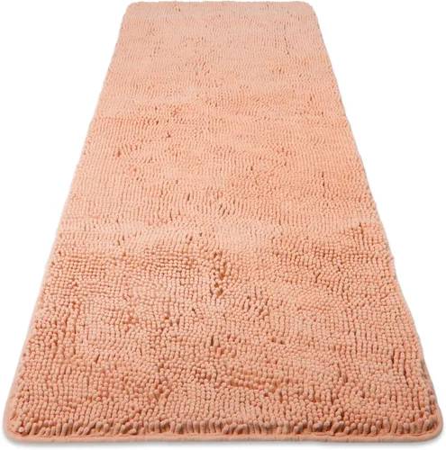 Miniatura 262 de Yeaban Alfombra de pasillo de baño de 24 x 72 pulgadas, antideslizante, alfombra de baño larga de felpilla gruesa, absorbente y lavable, alfombra