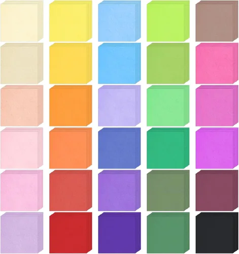 Jyongmer 9000 hojas de papel de seda de colores de 1 pulgada - 30 papeles de seda surtidos para proyectos de arte Scrunch