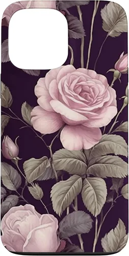 Miniatura 23 de Funda rosa botánica para iPhone 13 Floral Vintage Pattern with cute pink purple