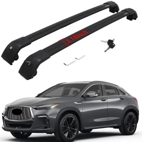 Portaequipajes para techo Infiniti QX55 2022 2023 2024 Barras transversales portaequipajes con cerradura