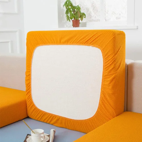 Miniatura 10 de Fundas de cojín de sofá impermeables para sofá, fundas de asiento de sofá de jacquard elástico, protector de muebles para mascotas y niños Azul