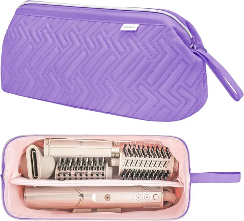 Miniatura 17 de Leudes Bolsa de Viaje para Herramientas de Cabello para Shark Flexstyle Estuche de Transporte Portátil Shark Hair Air Wrap Estuche para Secadora Rosa