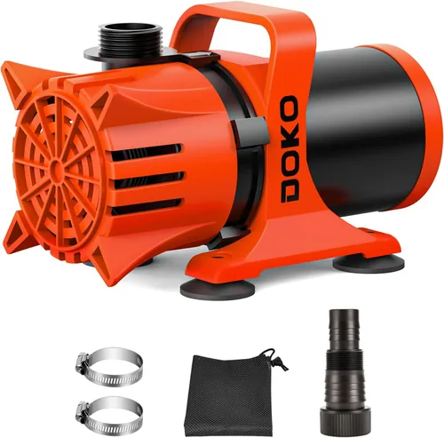 Miniatura 11 de DOKO Bomba de agua sumergible de 3100 GPH, bomba de estanque ajustable de 180° con cable de alimentación de 20 pies, bomba de acuario ultra