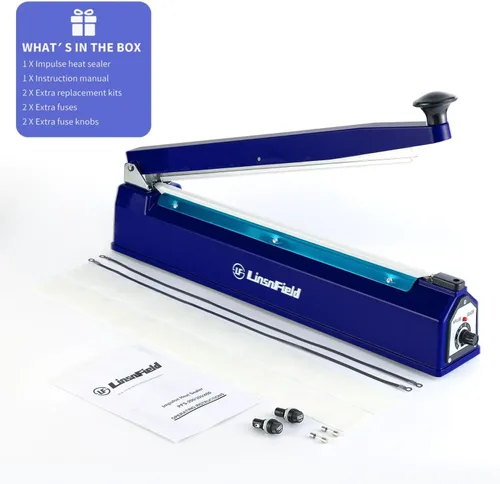Miniatura 8 de Sellador Pro - Sellador térmico por impulso de 16 pulgadas - Ancho de sellado de 5 mm - Máquina selladora de calor manual para todas las bolsas - Lo