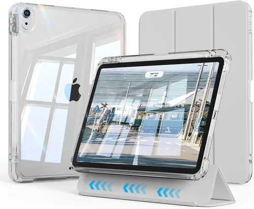 Miniatura 8 de Funda híbrida para iPad Air de 11 pulgadas (M4) 2026/(M3) 2025/(M2) 2024, iPad Air de 5ª/4ª generación 2022/2020 de 10.9 pulgadas con soporte