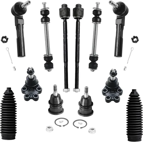 Miniatura 30 de Detroit Axle – Kit de suspensión delantera para Hyundai 2013-2018 Santa Fe 2 enlaces de barra de estabilizador 4 varillas de amarre interiores