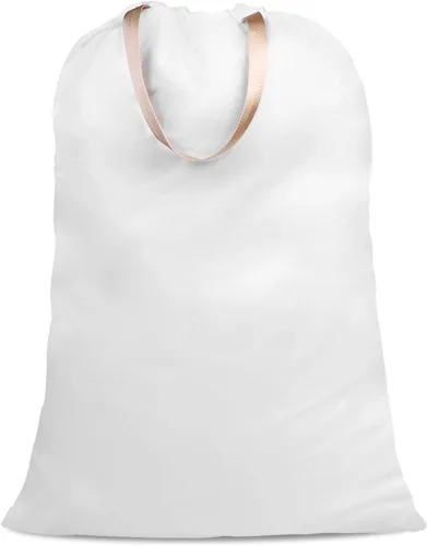 Miniatura 23 de Bolsa de lona de algodón con asas y correas de cordón, bolsas de lavandería extra grandes resistentes para lavandería y hogar, bolsa de ropa sucia