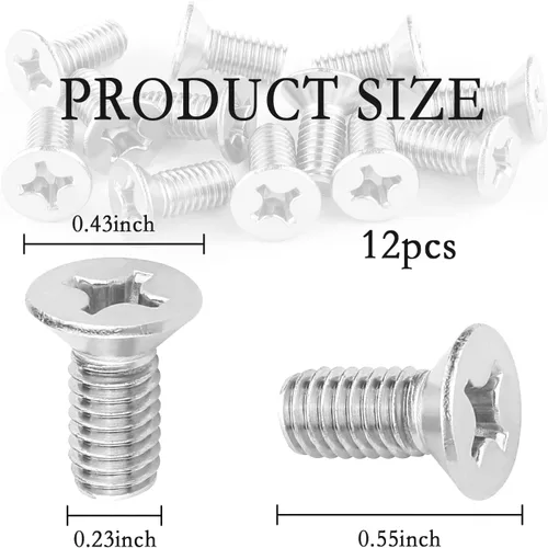 Miniatura 2 de 12 tornillos rotores de disco de freno OEM #93600-06014-0H, piezas de sistema de freno de repuesto automotriz compatibles con Honda Accord Civic