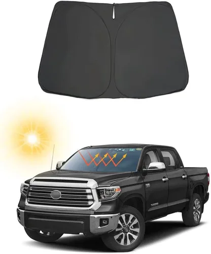Miniatura 9 de Parasol plegable para parabrisas delantero de automóvil, ajuste personalizado para Toyota 4Runner 2010-2023 2024 2025, accesorios interiores