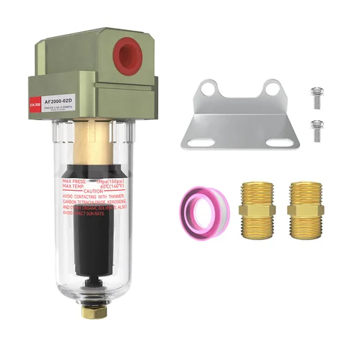 Miniatura 9 de 1/4 Filtro de Bomba de Aire Trampa Neumática de Agua para Compresor de Aire Separador de Aceite Secador de Línea de Aire Comprimido Trampa En Línea