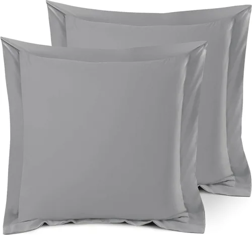 Miniatura 89 de Nestl Juego de 2 fundas tipo sham de almohada suaves - Fundas de almohada de microfibra de doble cepillado - Fundas de almohada de cama premium
