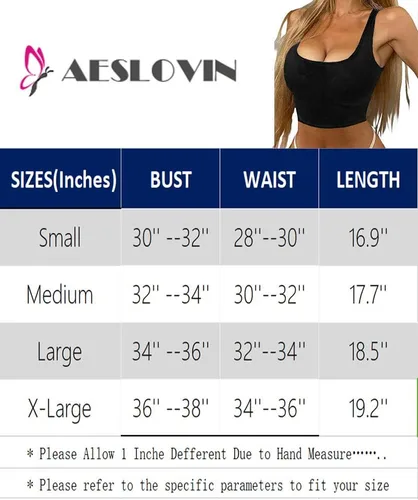 Miniatura 7 de BelleLovin AESLOVIN - Camiseta sin mangas de punto acanalado para mujer
