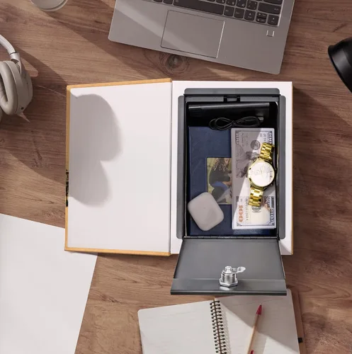 Miniatura 3 de Barska Caja de seguridad oculta de doble libro portátil para almacenamiento oculto seguro y discreto de objetos de valor y artículos personales