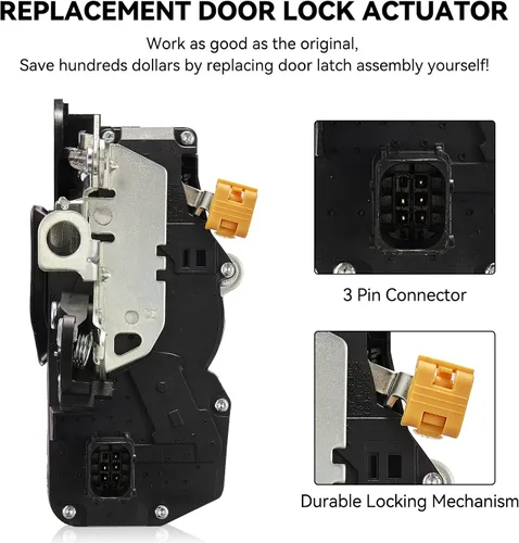 Miniatura 2 de SYERAL Motor eléctrico para cerradura de puerta delantera derecha del lado del pasajero 931-304 compatible con Cadillac Escalade ESV EXT, compatible