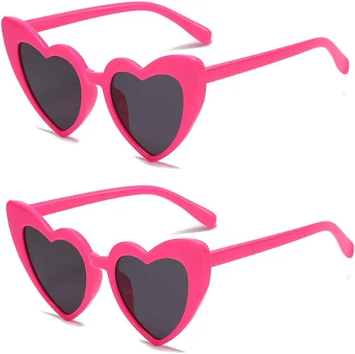 Gafas de sol de moda para mujer, estilo vintage, con forma de corazón, estilo retro