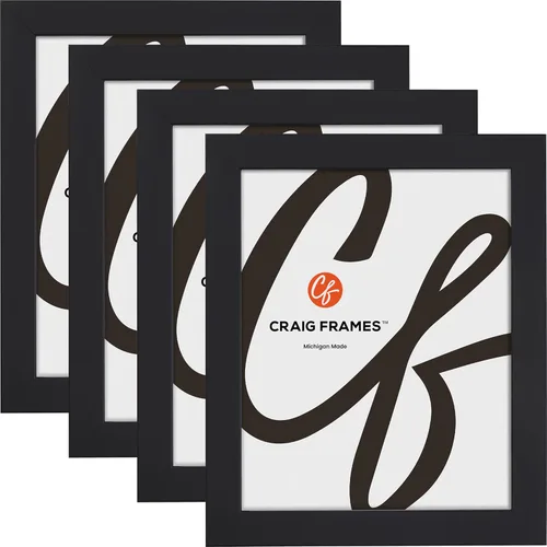 Miniatura 11 de Craig Frames Essentials, marco moderno de 1 pulgada, 4 x 6 pulgadas, negro, juego de 4
