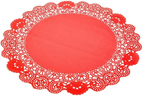 Miniatura 47 de Restaurantware Pastry Tek Blondas de Encaje de 4 x 4 Pulgadas 100 Vajilla Decorativa - Blondas de Mesa Desechables Redondas de Papel Negro