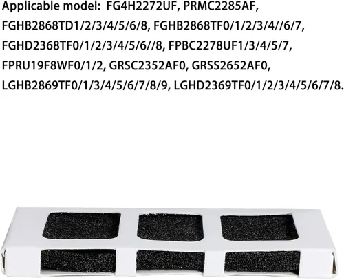 Miniatura 4 de Paultra2 Filtro de aire para refrigerador de repuesto para Frigidaire FG4H2272UF, FGHB2868TF7, FGHD2368TF8, GRSC2352AF0, PRMC2285AF