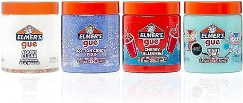 Miniatura 7 de Elmer's Gue - Paquete de variedad de slime premezclado, transparente, perfumado, con brillo, 4 unidades - Perfecto para actividades infantiles