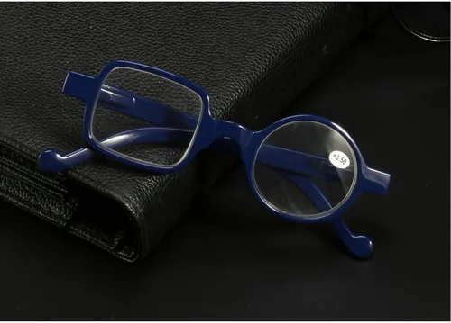 Miniatura 2 de Readers - Paquete de 3 lentes de lectura redondos cuadrados de resina con marco irregular de calidad para hombres y mujeres