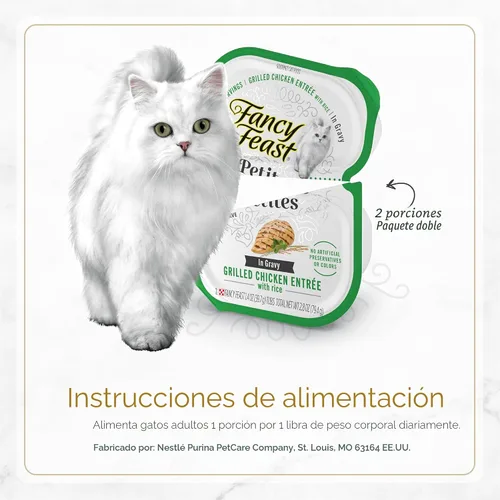 Miniatura 6 de Purina Fancy Feast Gourmet - Paquete variado de alimentos húmedos para gatos, colección Petites Gravy, tinas separables, 48 porciones