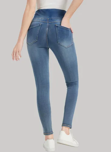 Miniatura 2 de KYAL - Jegging de cintura alta para mujer, elásticos, con control de abdomen, ajustados, con bolsillos, a la moda, casual