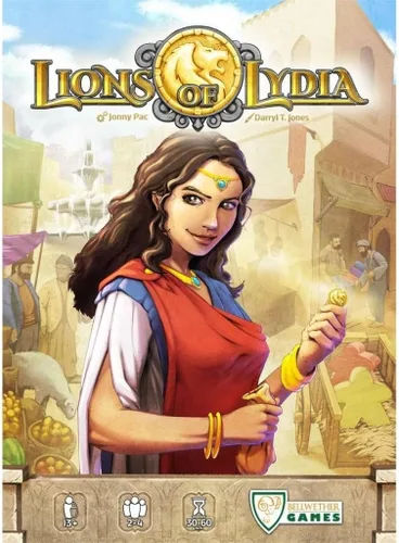 Bellwether Games Lions of Lydia Game | Juego de mesa para adultos y familias | Juego de mesa de estrategia | Para 2-4 jugadores