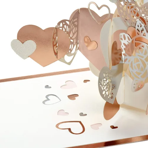 Miniatura 5 de Hallmark Signature Paper Wonder - Tarjeta de amor desplegable Love You Hearts