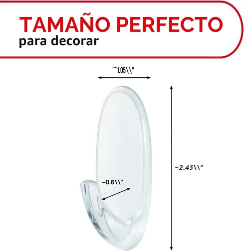Miniatura 2 de Gancho para colgar Command para ventana, tamaño mediano, transparente, para exterior