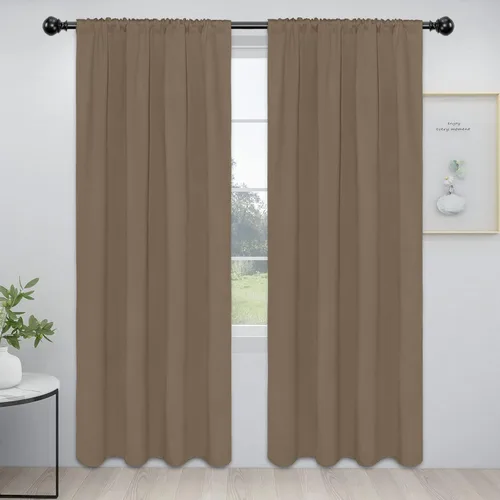 Miniatura 107 de Easy-Going - Cortinas opacas con bolsillo para varilla para el dormitorio, cortinas para ventanas que oscurecen la habitación o la sala de estar
