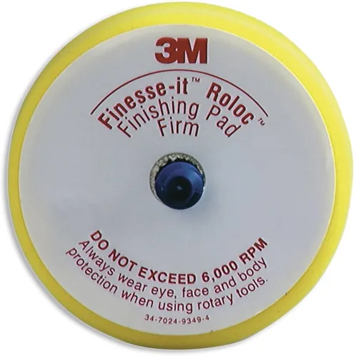 3M 14736U Finesse-It Roloc Almohadilla de disco de acabado, 3 pulgadas, amarillo